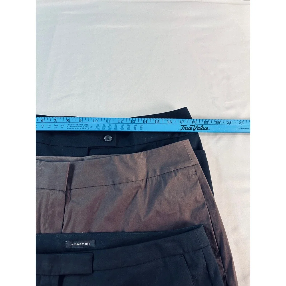 Jones New‎ York Collection Lot of 3 Stretch Dress Pants Black Brown Size 14